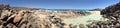 Panoramic view of Injidup Beach in South Western Australia