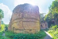 The buildings of old Fort Tarakanov Royalty Free Stock Photo