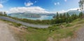 Panoramic view of the Innvikfjord Royalty Free Stock Photo