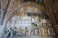 Panoramic view of interior of Basilica of Santa Maria Novella