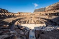 Panoramic view of the interior of Colosseum