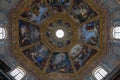 Panoramic view of interior cupola of the Medici Chapels (Cappelle Medicee)