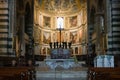 Panoramic view and interior details of Pisa Cathedral, a medieval Roman Catholic cathedral in Pisa, Italy