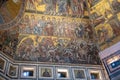 Panoramic view of interior of Florence Baptistery on Piazza del Duomo