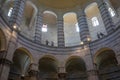 Panoramic view of interior of Pisa Baptistery of St. John