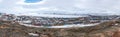 Panoramic view of Iqaluit, Nunavut. Royalty Free Stock Photo