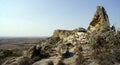 Panoramic view of Isalo National Park, Madagascar Royalty Free Stock Photo