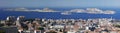 Panoramic view of the islands of Marseille - Provence - France