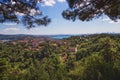 Panoramic view of Istanbul and Bosphorus from Beykoz district Royalty Free Stock Photo