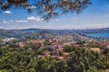 Panoramic view of Istanbul and Bosphorus from Beykoz district Royalty Free Stock Photo