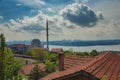 Panoramic view of Istanbul and Bosphorus from Beykoz district and European side Royalty Free Stock Photo