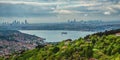 Panoramic view of Istanbul and Bosphorus Royalty Free Stock Photo