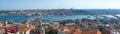 The panoramic view of Istanbul from the Galata tower