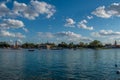 Panoramic view of Italy, American, Japan and Moroco pavillions at Epcot..