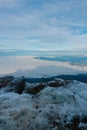 a panoramic view of the iztaccihuatl volcano in mexico Royalty Free Stock Photo