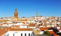 Panoramic view of Jerez de los Caballeros, Jerez de los Caballeros, Badajoz province, Spain Royalty Free Stock Photo