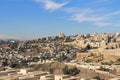 Panoramic View of Jerusalem and a Cemetery