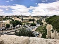 A Panoramic view of Jerusalem from the Walls Royalty Free Stock Photo