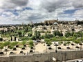 A Panoramic view of Jerusalem from the Walls Royalty Free Stock Photo
