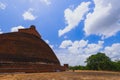 Panoramic view at the Jethawanaramaya Dagaba in Anuradhapura, Sri Lanka Royalty Free Stock Photo