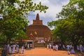 Panoramic view at the Jethawanaramaya Dagaba in Anuradhapura, Sri Lanka Royalty Free Stock Photo