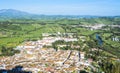 Panoramic view of Jimena de la Frontera, Cadiz, Spain