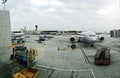 Panoramic view of Jorge Chavez airport in Callao