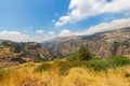 Panoramic view of the Kadisha Valley in Lebanon Royalty Free Stock Photo