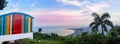 Panoramic View of Kailasagiri Hill overlooking Vizag City and th Royalty Free Stock Photo