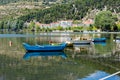 Panoramic view on the Kastoria town and Orestias Lake. Greece Royalty Free Stock Photo