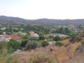 Panoramic view of Kato Pyrgos village in Cyprus Island