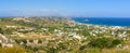 Panoramic view of Kefalos, Kos island.Greece Royalty Free Stock Photo