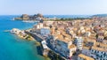 Panoramic view of Kerkyra, capital of Corfu island Royalty Free Stock Photo