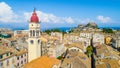 Panoramic view of Kerkyra, capital of Corfu island Royalty Free Stock Photo