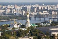 Panoramic view of Kiev Pechersk Lavra Orthodox Monastery in Kiev, Ukraine.