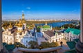 Panoramic view of Kiev Pechersk Lavra, Orthodox Monastery, Kiev, Ukraine