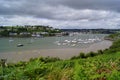 A panoramic view of Kinsale harbour in County Cork, Ireland Royalty Free Stock Photo