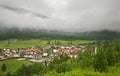Panoramic view in Kobarid. Slovenia
