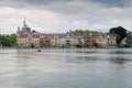 Panoramic view of Konstanz (Constance) on Bodensee Lake Royalty Free Stock Photo