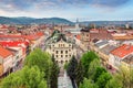 Panoramic view of Kosice, Slovakia Royalty Free Stock Photo