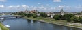 Panoramic view of Krakow Royalty Free Stock Photo