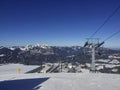 Panoramic view of the KÃÂ¶ssen Ski slope in Austria