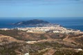 Panoramic view of la Ceuta in North Africa Royalty Free Stock Photo
