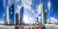 360 Panoramic View of La Defense, Paris Royalty Free Stock Photo