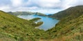 Panoramic view of Lagoa do Fogo, a crater lake on the island of SÃÂ£o Miguel in the Azores archipelago