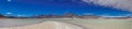 Panoramic View of lagoon Salar de talar by San Pedro de Atacama Royalty Free Stock Photo