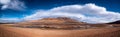 Panoramic view of lagoon in Salar de Tara, Atacama desert, Chile Royalty Free Stock Photo