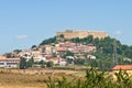Panoramic view of Lagopesole. Basilicata. Italy. Royalty Free Stock Photo