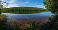 Panoramic view of Lake Fanny Hooe in the Keeweenaw peninsula Royalty Free Stock Photo