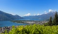 Panoramic view of Lake Maggiore Royalty Free Stock Photo